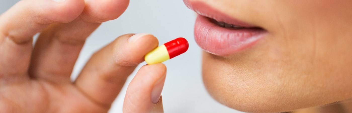 Finishing a course of antibiotics