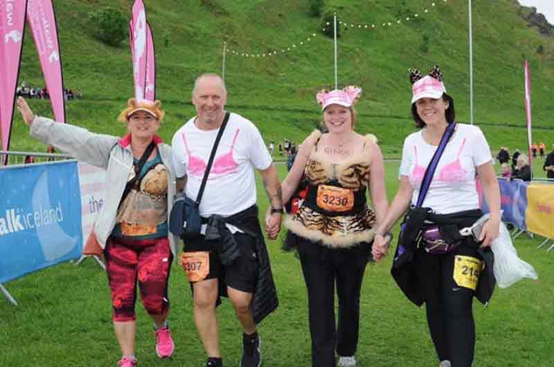 Hospital director completes marathon walk