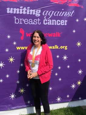Hospital Director walks a marathon