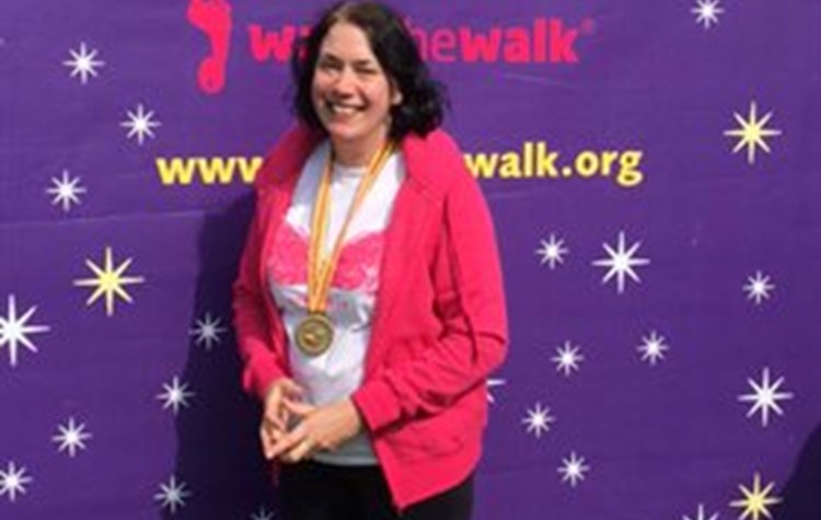 Hospital Director walks a marathon