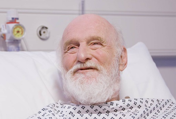 Patient in a bed