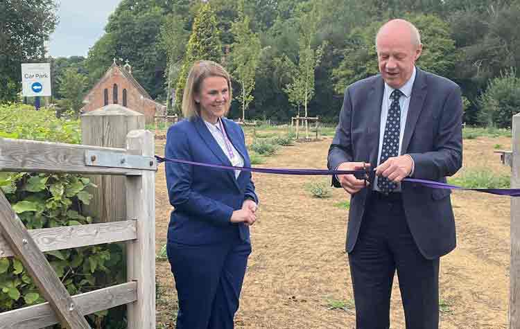 Claire Harley, Director of Patient Services and Damian Green MP