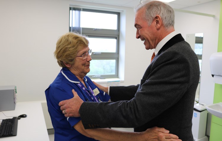 Dr Hilary Jones visits Benenden Hospital