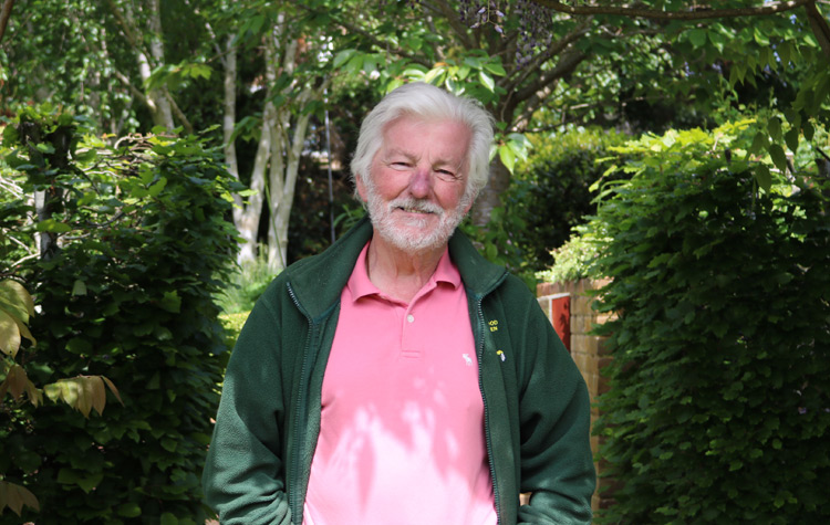 Mick O'Leary cataract patient at Benenden Hospital