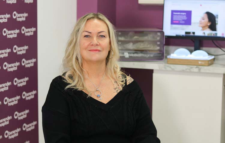 Mandy Mcdonald, breast reduction patient