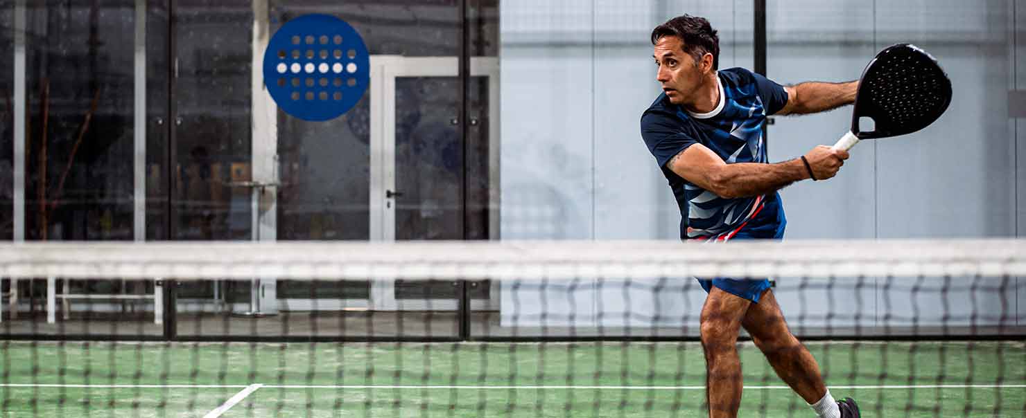 Man playing padel