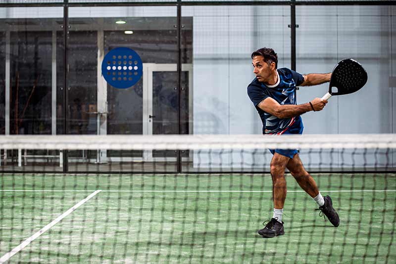 Man playing padel