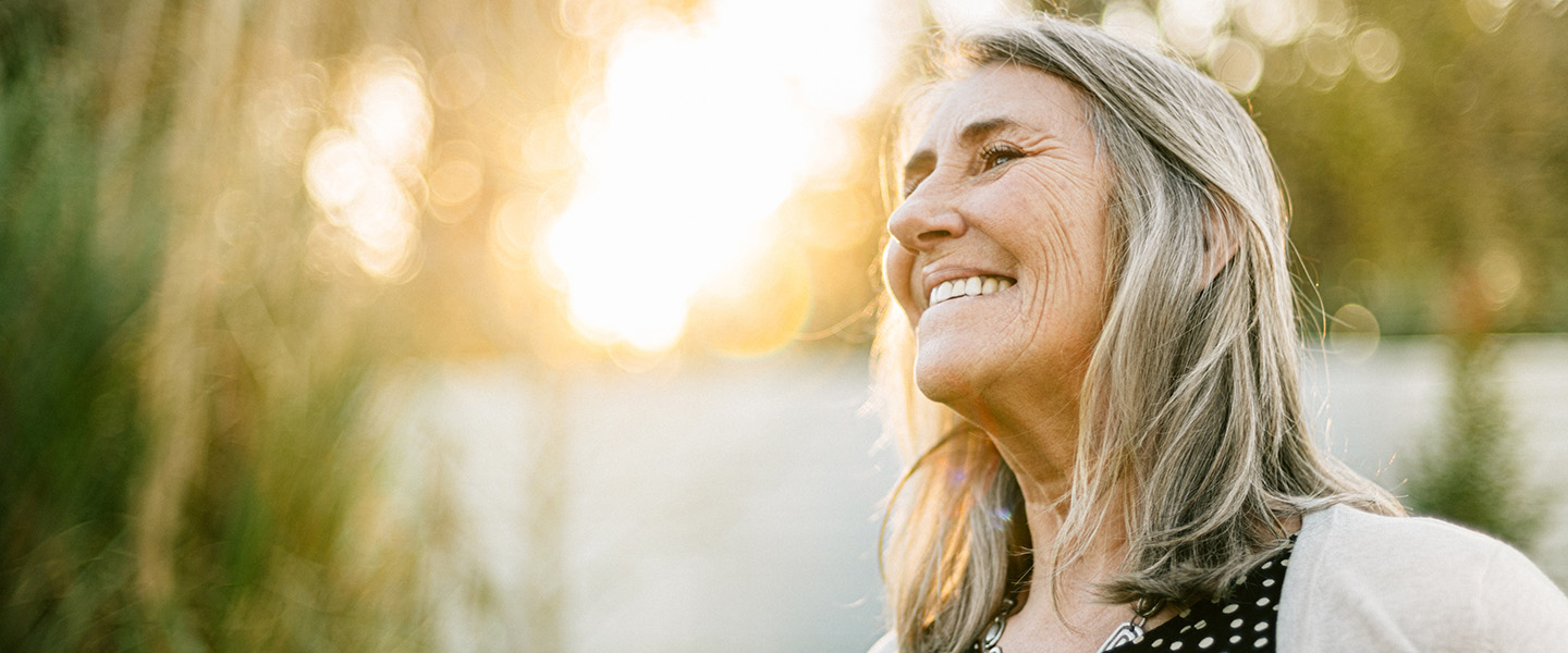 Senior woman outside