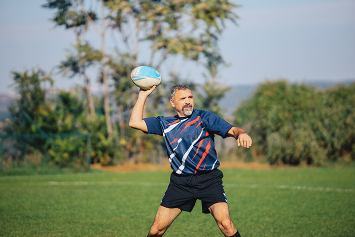 Senior rugby player