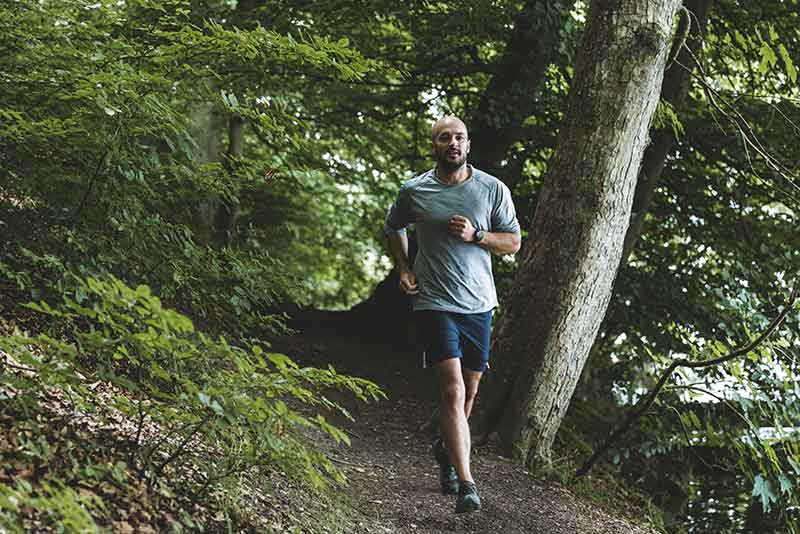 A man running