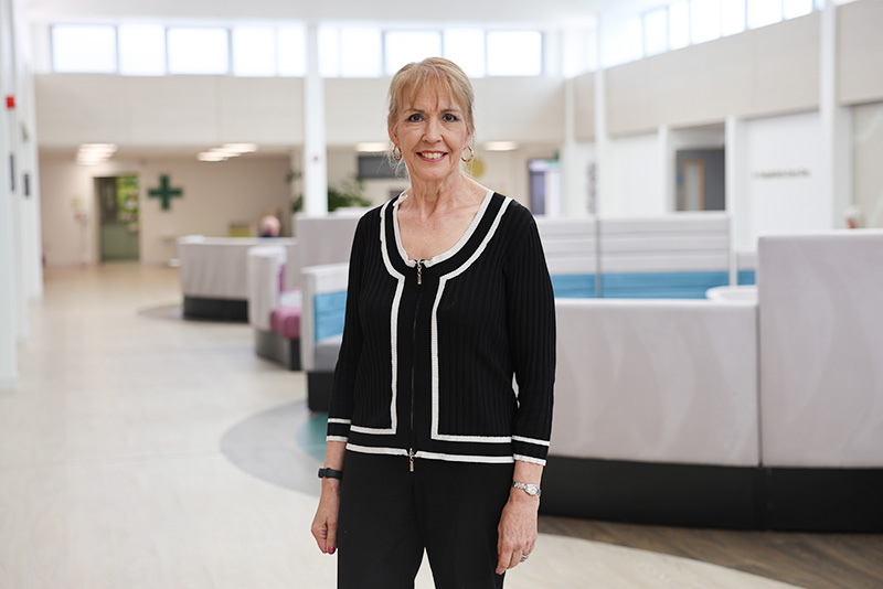Karen after sclerotherapy treatment